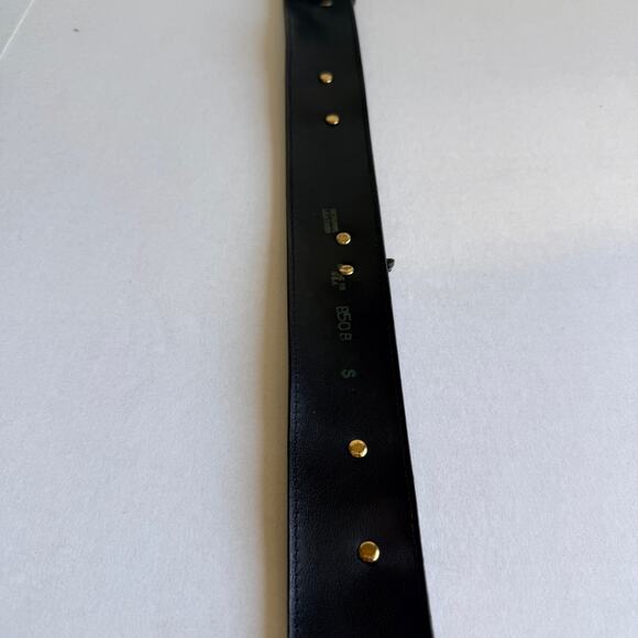 Vintage Made in USA Leopard Calf Hair Belt Brass Elephant Zebra Y2K Safari Small